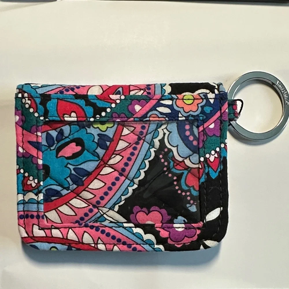 Vera Bradley Multicolor Paisley Key and Card Holder NWT